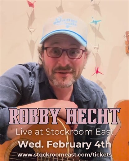 Stockroom East | Fans of Tom Waits, James Taylor, Jim Croce and Robby Hecht! Don’t miss the aforementioned @robbyhecht live and up close at Stockroom East... | Instagram