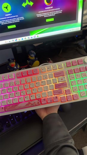 I love these smooth creamy beautiful light up keyboards - bought this from @Spendless and couldn’t be happier!! Go check em out! @Aula @MageGee Store US @Epomaker USA @GravastarTikTok @Epomaker Keyboard @Gravastar_US #keyboard #keyboards #creamykeyboards #lightupkeyboard