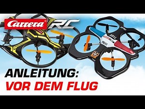 Carrera RC Quadrocopter - Vor dem Flug (Police & X1)