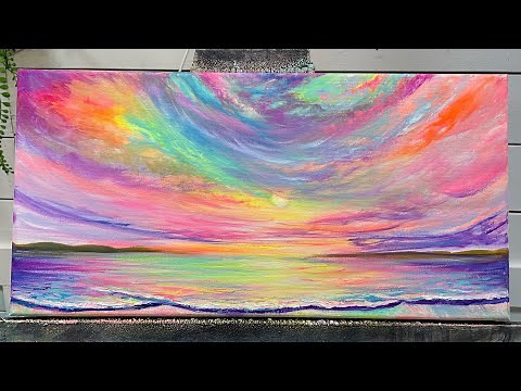 What is Acryla Gouache and How To Use It! Step by step Painting Tutorial