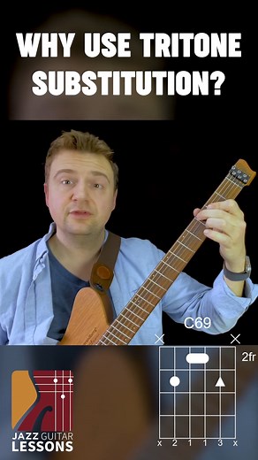 Quick Jazz Tip: Why use tritone substitution? #tritonesub #jazzguitar #jazzguitarlessons | JazzGuitarLessons.net - Jazz Guitar Lessons Online