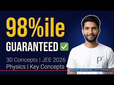 Why Toppers ONLY Study These 30 Physics Concepts for 98%ile | JEE Mains 2026 🏆| By: Rajat Sharma