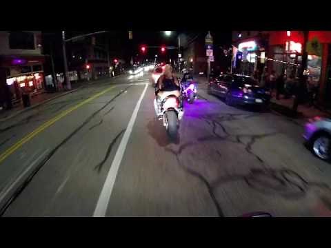 Motorcycle Girl In Skirt