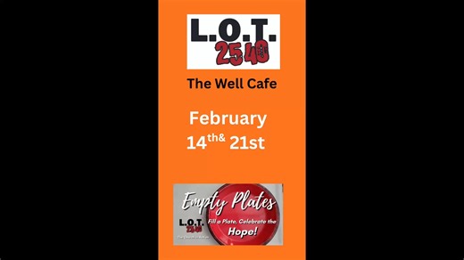 Looking for a way to get plugged in and be a blessing? The Well Cafe is in need of volunteers to cook and/or serve Saturday February 14th and 21st. If you would like to join us email Tonya.totin@lot2540.com. See you soon. The cafe is also in need of an over under fridge for food storage. If you have one in good working condition please email Tanya.totin@lot2540.com. | LOT 2540:Filling Empty Plates