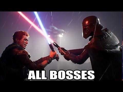 Star Wars Jedi: Fallen Order - All Bosses (With Cutscenes) HD 1080p60 PC