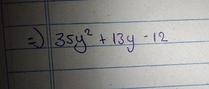 ⇒35y2 13y−12... | Filo