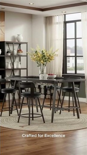 Transform Your Dining Space with the Appert Gray Dining Set | Style, Comfort & Durability