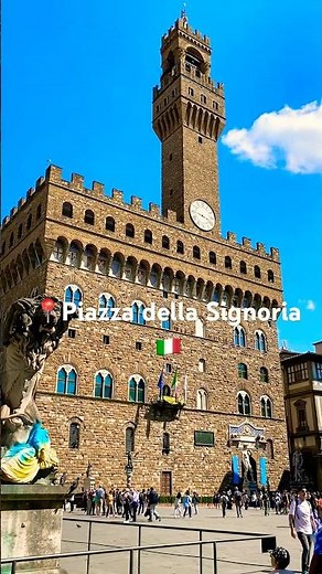 Piazza della Signoria, Florence 🇮🇹 | Open-Air Museum of Art & History #travel #italy #europe