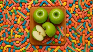 Mini Green Apple Sour Straws Candy - Bulk Green Apple Straws - Tart and Sweet Sour Twists (3 Pound)