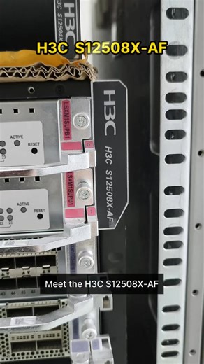 S12508X-AF, H3C S12500 Series Data Center Switch, 8x100GE QSFP28/No Fan & PSU #H3C #switch #shorts