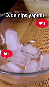 Evde cips yapmak bu kadar kolay👍🏻 #cips #pratiktarifler