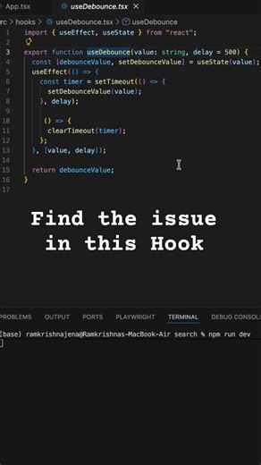 Find the #bug in the code