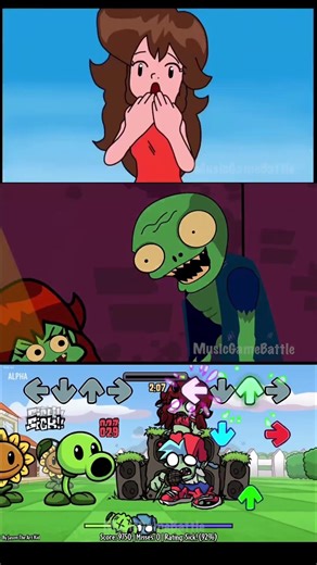 Vs BF GF zombie - Plant vs Rapper mod - Friday Night Funkin' Game #plantsvszombies