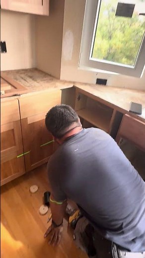 Installing Kitchen Cabinets | Bay Area Kitchen Renovation Footage