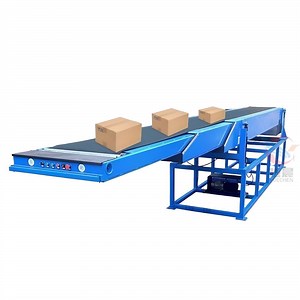 [Hot Item] Large Telescopic Conveyor Express Warehousing Logistics Sorting Automatic Lifting Telescopic Belt Conveyor Assembly Line