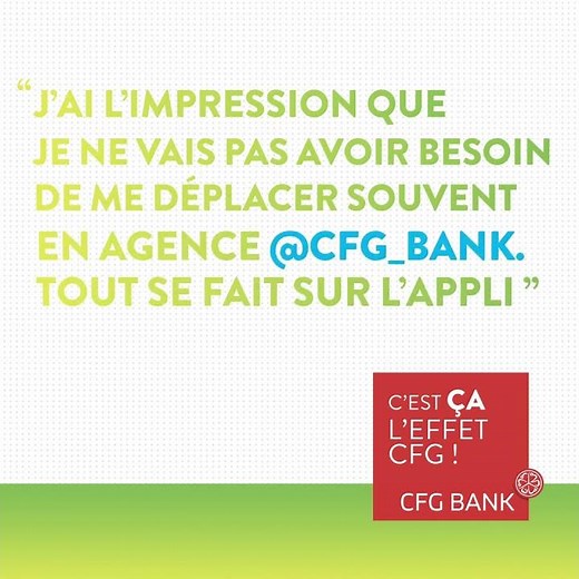 CFG Bank - Gérez votre compte en toute autonomie avec l'Appli