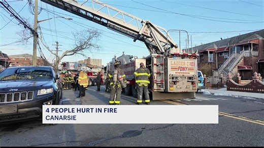 Person seriously hurt, 3 others injured in Canarsie house fire