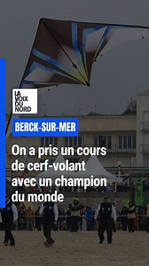 33K views · 177 reactions | 嬨 À l'occasion des Rencontres internationales de cerfs-volants 2025, à Berck-sur-Mer, on a rencontré Benoît Flament, champion du monde. On en a profité pour prendre un cours particulier.   Pour plus d'infos, cliquez sur le lien en bio ! #cerfsvolants #berck #lavoixdunord | La Voix du Nord | Facebook