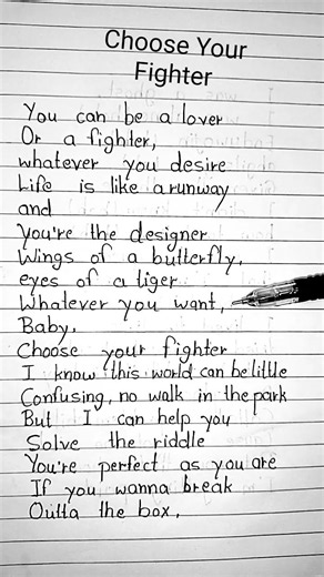 Choose Your Fighter | song by ~ @avamax #lyricvideo