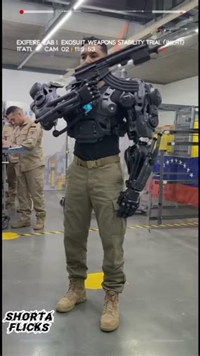 Assault Exosuit Prototype Under Evaluation by Venezuelan Armed Forces / #shorts #venezuelaarmy