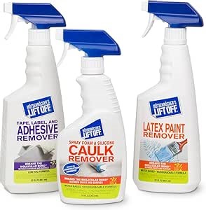 Lift Off 99614 DIY Make-Over Kit Includes Latex Paint Remover, Silicone Latex Caulk and Foam Sealant Remover, and Tape, Label, and Adhesive Remover Perfect for DIY Projects