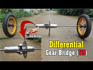 Build a Differential Gear using Old Grinder - V3 (Project electric car)