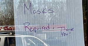 Businesses tell customers to wear a mask