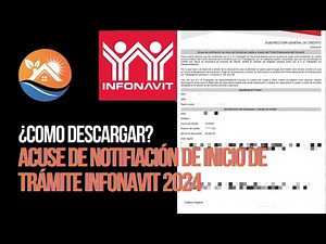 ¿Cómo descargar acuse de notificación de inicio de trámite #infonavit #2024 ?