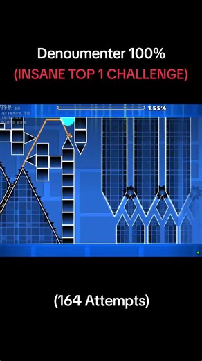 Impossible Geometry Dash Challenge: Insane Level 1