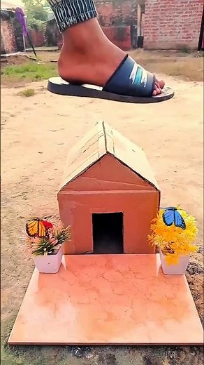 creative paper house#amazing #paper #house #creative #videography #trending #shorts