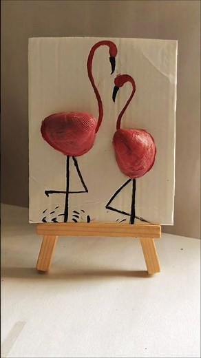 Creative Clam Shell Craft for Beginners🦩#shorts #creative #art