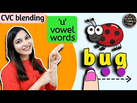CVC Words | Letter u | Consonant Vowel Consonant | WATRstar #cvcwords #phonics