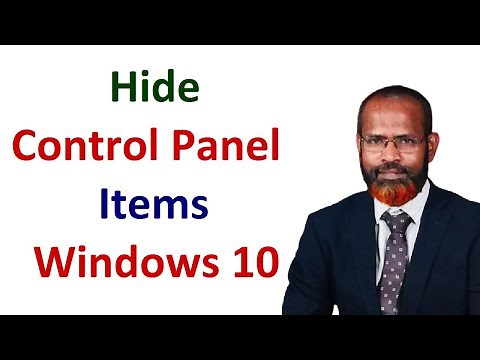How To Hide Control Panel Items On Windows 10 2020