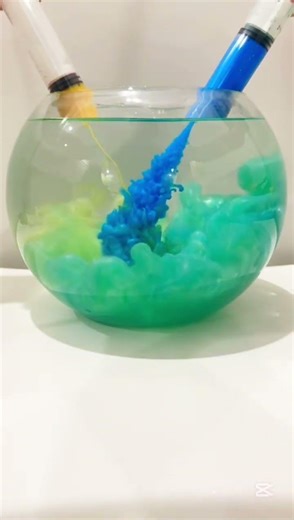 Yellow and blue = ? #paint #experiment #acuarium #art #blue #yellow