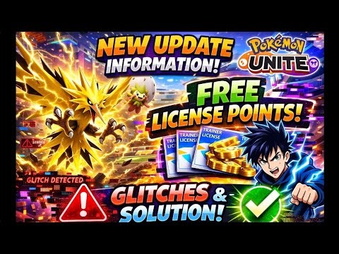 FREE License Points in NEW UPDATE?! 😳 Glitches + Working Solutions | Pokémon Unite
