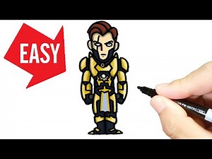 How to draw Fortnite skins【MIDAS REX】Easy & Cute drawing｜Jolly Art NEGI