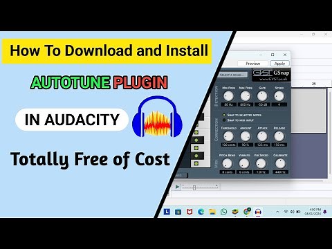 How To Install Autotune Plugin For Free in Audacity