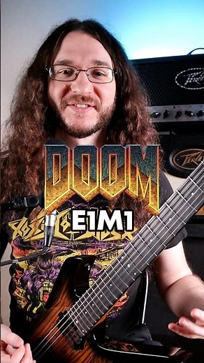 DOOM - E1M1 - At Doom's Gate #metal #guitar #guitarlesson