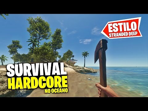JOGO DE SOBREVIVÊNCIA ESTILO "Stranded Deep" - PRIMEIRO DIA NA ILHA! - Escape the Pacific