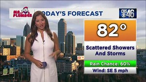 More showers and storms are in the forecast. Heavy rainfall, lightning, and gusty winds will be possible with any of the afternoon thunderstorms. Jennifer Valdez CBS46 has a look at the forecast, MORE: http://www.cbs46.com/weather | Atlanta News First