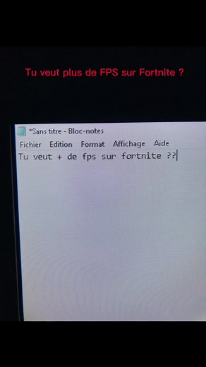 1er astuce pc optimiser son Fortnite et gagner quelque fps