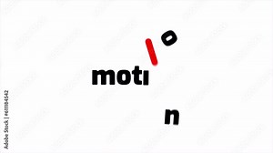 Motion Text Bouncing Ball Animation. Text Animation.