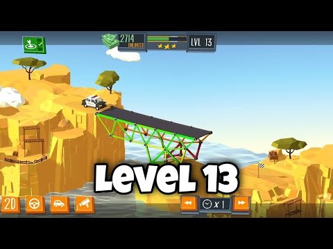 BUILD A BRIDGE LEVEL 13 (3 STAR)