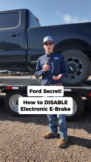 Jon Galland | Work Truck Expert on Instagram: "How Do You Flat Tow With Electronic Brakes? Push button starts and electronic brakes can leave you stuck when it’s time to tow. We show you exactly how to override them so you can get your work truck onto a trailer or into the shop. Have you ever had to flat tow a truck in a pinch? #WorkTruck #TruckTips #FlatTow"