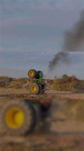 Rohit deshwa stunt on Johndeer 5075D tractor stunt😮💥⚠️#rohitdeshwal #tractorstunt