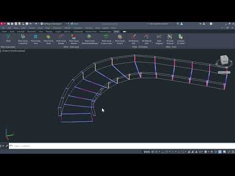 VEGA Learning - From Point cloud to Revit. Creating 3D Solid from a Point cloud of a curved road.