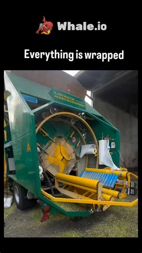 explainingproduction on Instagram: "The video depicts a silage bale wrapper machine compressing loose grass clippings into dense cylindrical bales and encasing them in airtight white plastic, a key farming technique to ferment and preserve fodder for livestock through anaerobic processes that enhance nutritional value. Posted on December 20, 2025, the caption "Everything is wrapped" humorously nods to Christmas gift-wrapping traditions while showcasing this automated agricultural process, which 