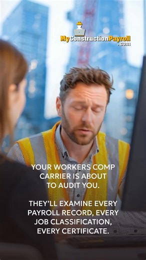 Your workers comp carrier is about to audit you. They'll examine every payroll record, every job classification, every certificate. One carpenter coded as a laborer? Instant premium increase. We maintain correct class codes year-round, documentation ready. Your audit becomes a 20-minute formality instead of a financial nightmare. 1-800-466-0506 https://MyConstructionPayroll.com #WorkersComp #ConstructionInsurance #PayrollAudit #Compliance | My Construction Payroll | Facebook