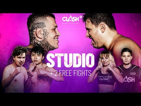 Předzápasové studio + 2 FREE FIGHTS - CLASH 15