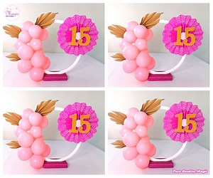 461K views · 7.5K reactions | ¿Cómo hacer un centro con aro y ? Una fácil idea para decorar tus 15  #FiestaYMagia #DecoEventos | Deco Eventos Magic | Facebook